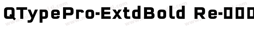 QTypePro-ExtdBold Re字体转换